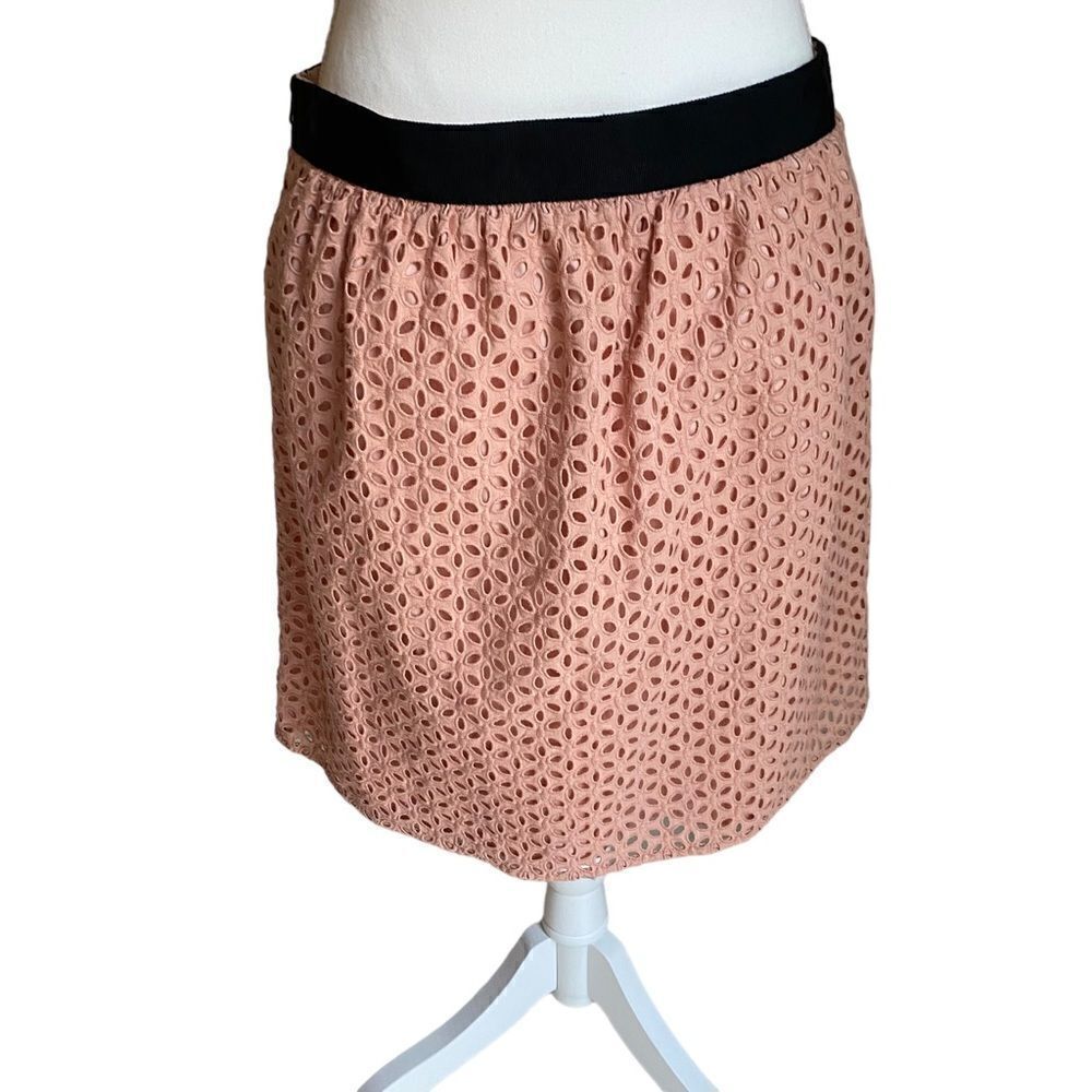 Loft Eyelet Mini Skirt Size 8 NWT